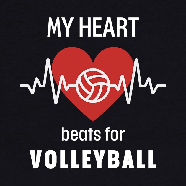 Volleyball heartbeat line by Ingridpd